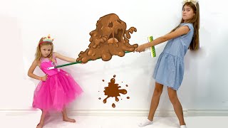 Nastya Và Stacy Tranh Cãi Về Đồ Chơi Và Học Cách Sử Dụng Trang Điểm