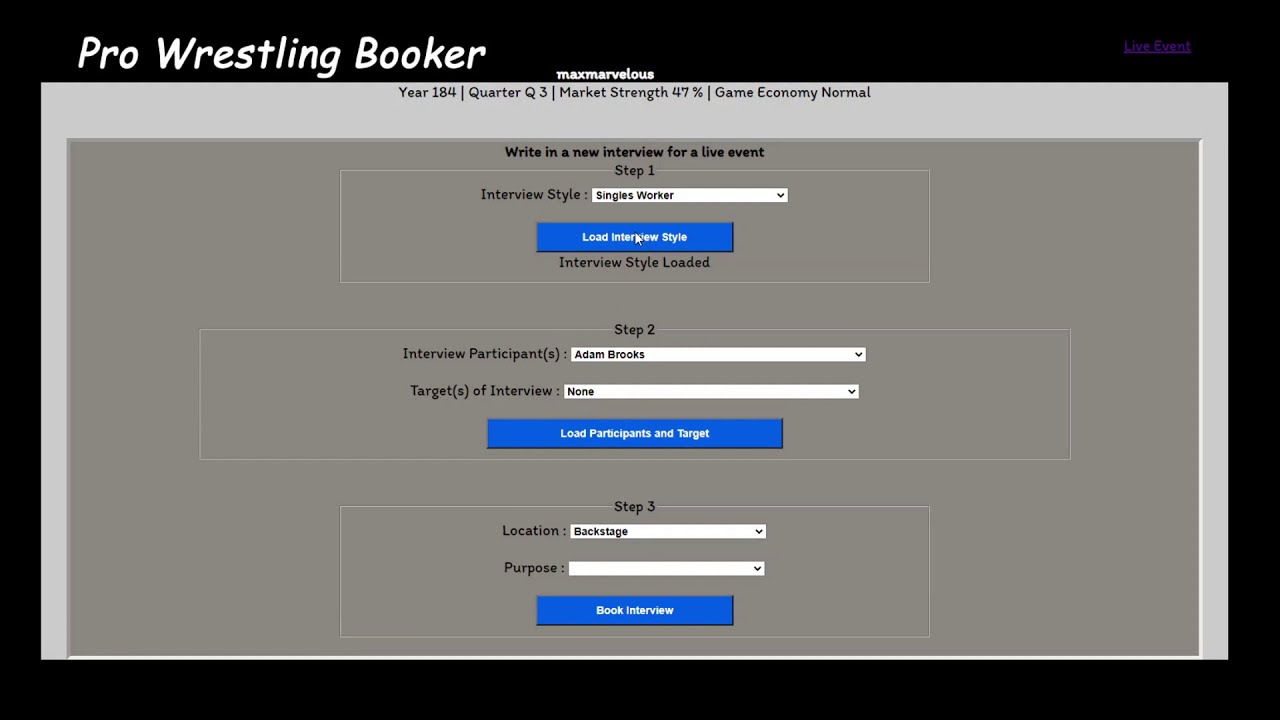 Pro Wrestling Booker | ROH |