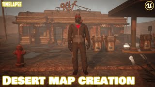 UE4: Desert map creation| Timelapse