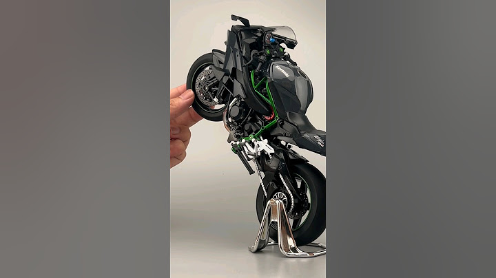 Model of Kawasaki Ninja H2R The most popular large displacement motorcycle model #diecast #modelmoto