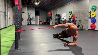 Side Plank with Banded Row
