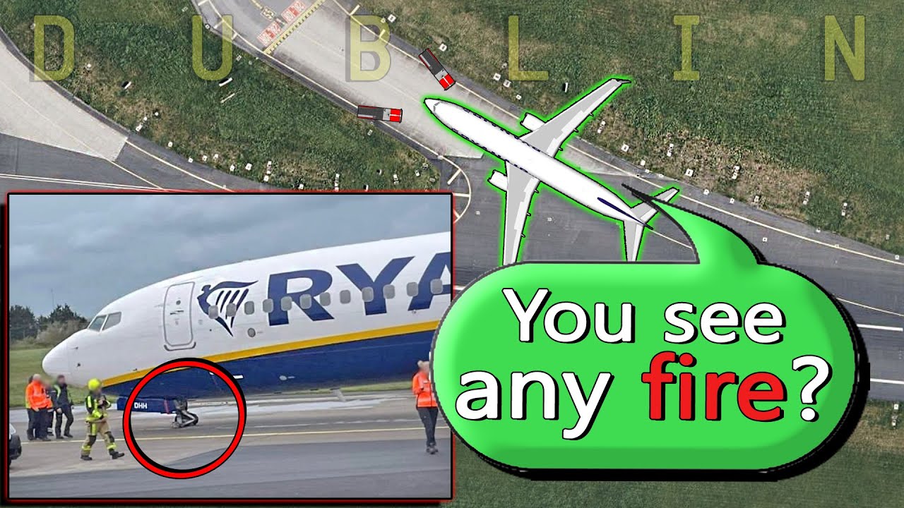 Ryanair B738 SPARKS AFTER NOSE GEAR COLLAPSE at Dublin YouTube