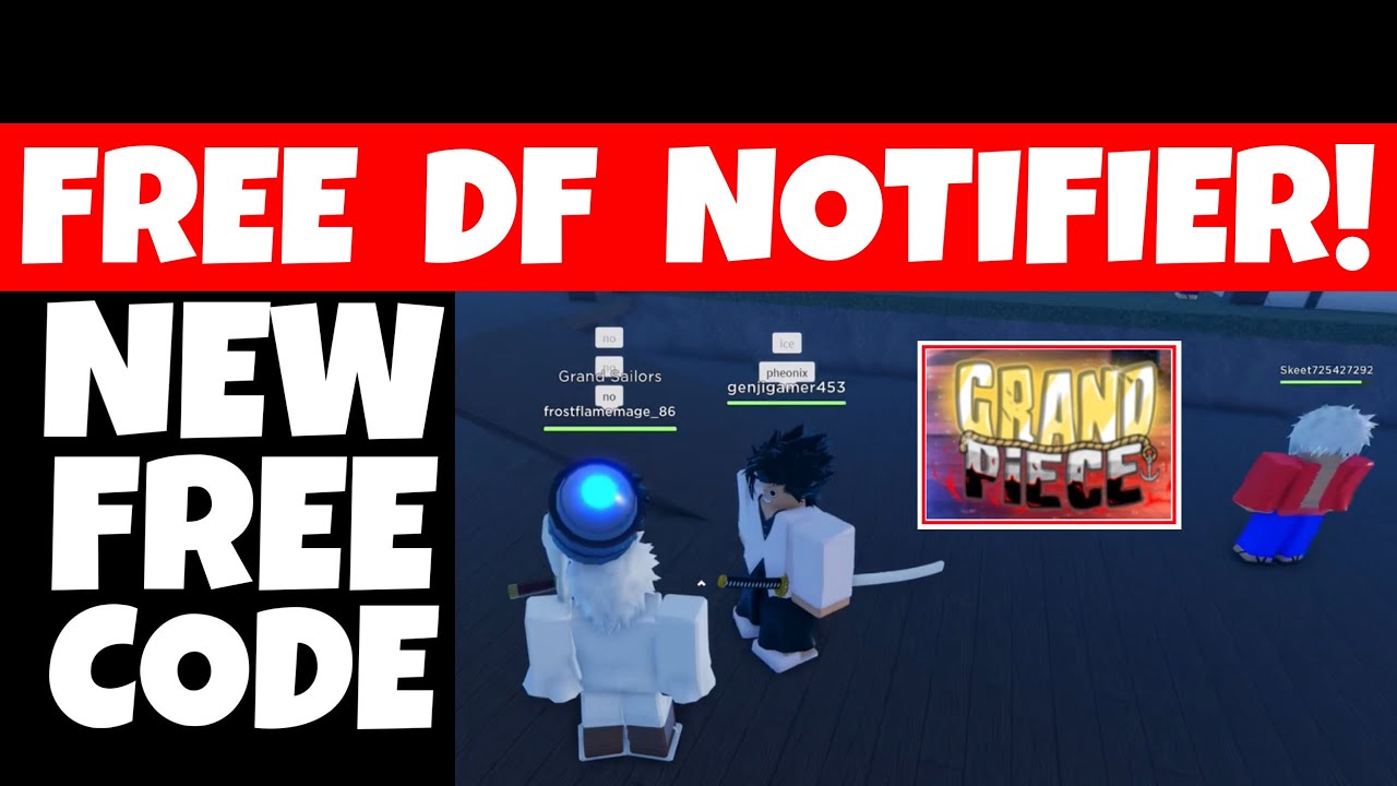 NEW* GPO FREE CODES Grand Piece Online gives Free DF Notifier + Free Df  Reset + Race Reroll + MORE! 