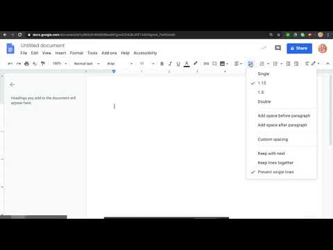 Ako urobiť dvojité riadkovanie v Dokumentoch Google