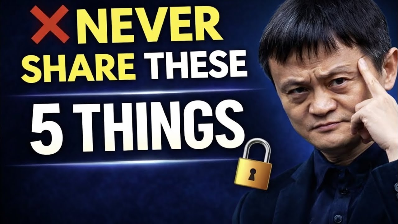 5 Things You Should Never Share With Anyone | Best Speech By Jeck Ma