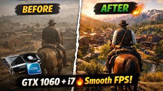 Best Graphics Settings for RDR2 on GTX 1060 + i7 🔥 Smooth FPS + Stunning Visuals #gaming #rdr2 #game