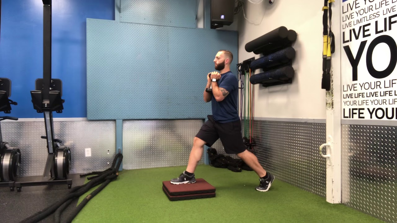 Front Foot Elevated (FFE) Goblet Split Squat TMPT7 Coaching YouTube