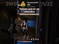 redeem code