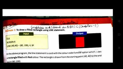 Graphics and Sound in qbasic
