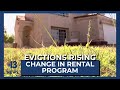 Evictions resulting after change to rental assistance program