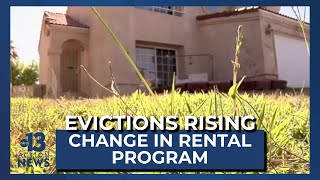 Evictions resulting after change to rental assistance program