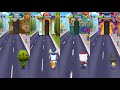 Talking Tom Gold Run Dino Tom vs Stone Age Hank vs Cowboy Angela vs Talking Becca Gameplay