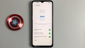 Touch and hold with 3 fingers to take screenshot on OPPO A57 Android 12