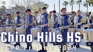 Chino Hills HS Drumline 2024 - In the Lot @ SCPA Prelims