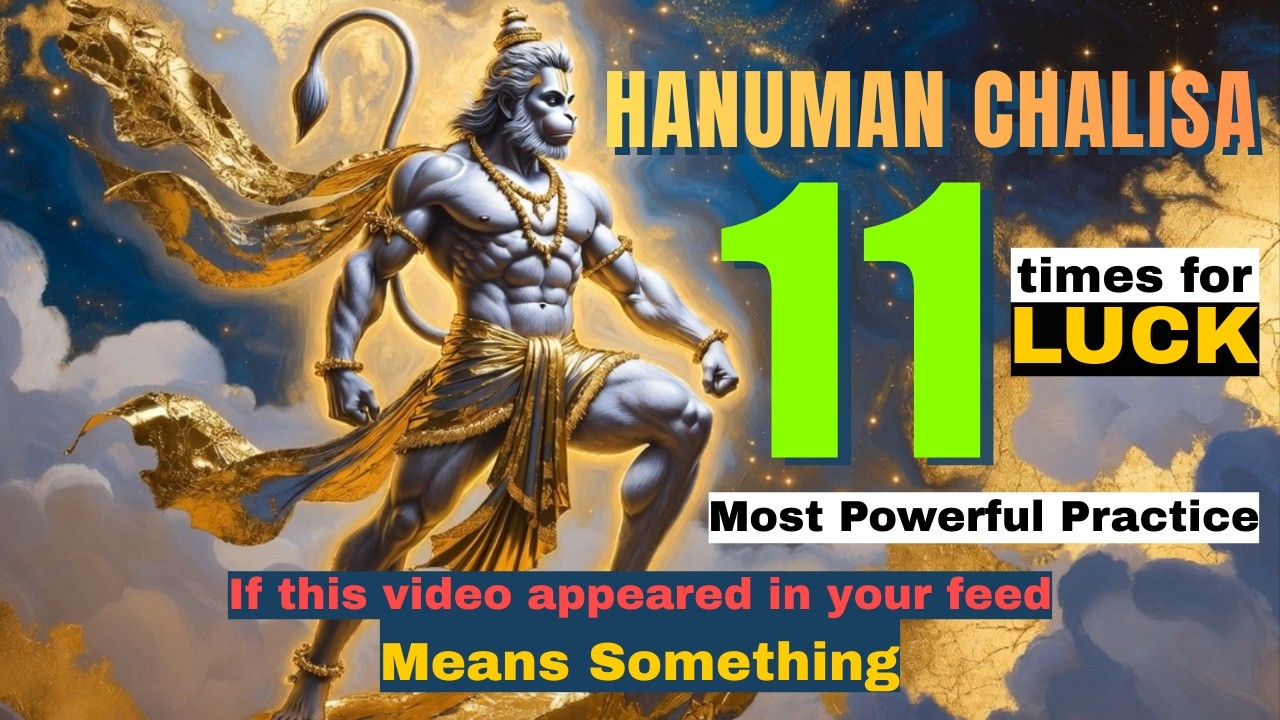 Hanuman Chalisa | 11 Times  for 11 Days | Let it Play in the Background | #hanumanchalisa11times