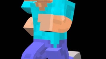 Cinema 4D - Minecraft Running Cycle Test