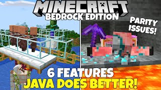 6 Minecraft Features Java does BETTER than Bedrock Edition! (Minecraft Parity Issues)