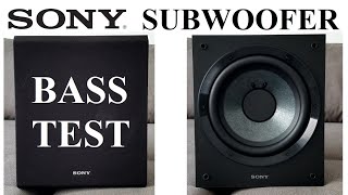 SONY SA-CS9 Subwoofer BASS TEST Close in ACTION DEMO Tour