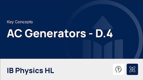 Electromagnetic Induction - AC Generators [IB Physics HL]