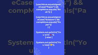 "Rock Paper Scissors in Java!✊️🖐✌️/Java Mini Game for beginners!" #coding #codinggames