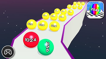 Ball Road 2048 - Gameplay Walkthrough Part 2 - Racing Game Levels 7-11 (iOS, Android)