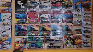 Hot Wheels Wall Collection of Premiums and THs