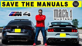2021 Ford Mustang Mach 1 vs 2021 BMW M4, battle of the manuals!