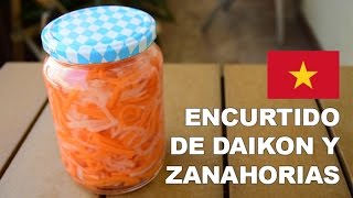 Encurtido de daikon y zanahoria (Đồ chua)