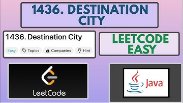 Leetcode | 1436. Destination City | Easy | Java Solution