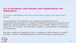 ⁣Mod-06 Lec-15 Consumer Needs and Motivation, Emotions and Mood, Consumer Involvement (Contd. )