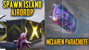 MCLAREN SPAWN ISLAND AIRDROP | MCLAREN PARACHUTE | MCLAREN COLLABORATION | PUBG MOBILE