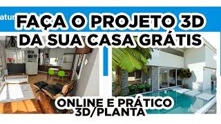 Como criar projeto 3D da sua casa grátis sem uso de programa 2022? # HOMEBYME #projetocasa screenshot 4