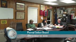 Pownal Select Board // 12/12/19