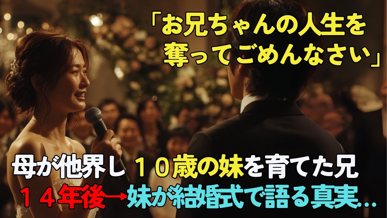 21歳で両親を失い大学を中退して10歳の妹を育てた兄。14年後→結婚式当日、妹「お兄ちゃんごめんなさい、私全部知ってたの」兄も知らなかった真実とは【感動する話】