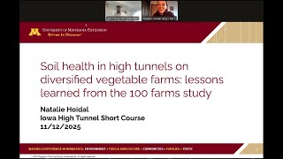 Soil Health in High Tunnels on Diversified Vegetable Farms: Lessons Learned From the 100 Farms Study