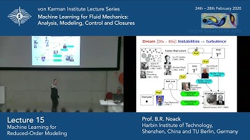 Machine Learning for Reduced-Order Modeling (Prof. Bernd R. Noack)