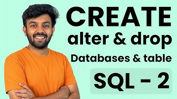 CREATE, ALTER, MODIFY & DROP COMMANDS | MySQL Installation | SQL Mastery Ep - 2 | code io - Tamil