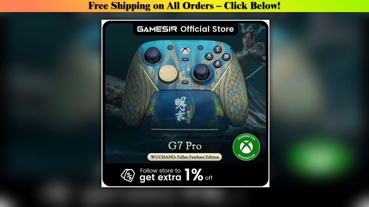 GameSir G7 Pro Wuchang: Fallen Feathers Edition, Wireless Xbox Controller for Xbox Series X|S,