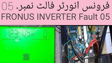 FRONUS INVERTER Fault NO.05 // FRONUS solar inverter error 05 // FRONUS fixed fault