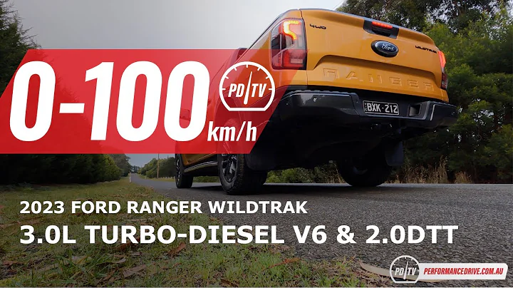 2023 Ford Ranger 3.0 V6 0-100km/h & engine sound - 天天要闻