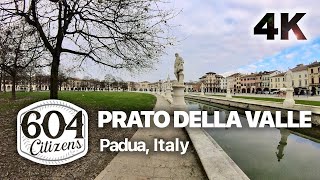 PRATO DELLA VALLE: 4K WALKING Tour + Immersive Sounds | Padua, Italy