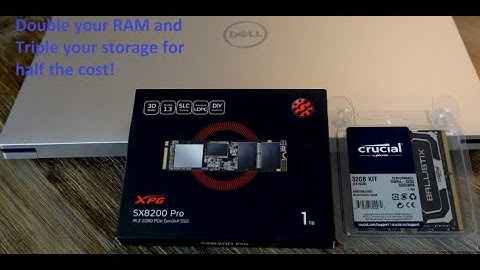 Dell XPS 15 9500 - HOW TO: Upgrade the RAM and SSD yourself and save some $$!