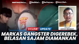 LIVE Markas Gangster di Sawangan Depok Digerebek Polisi, Belasan Sajam Diamankan