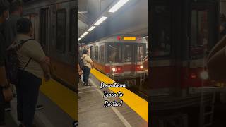 Downtown Train to Boston #train #boston