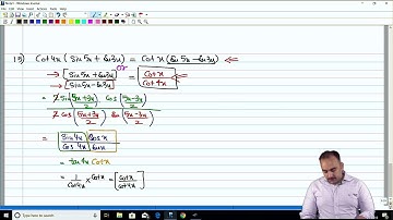 Trigonometry Class-11 Lec-11 by Sameer Kohli sir
