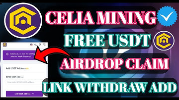 Celia $10 USDT Airdrop। Celia Add Wallet Address।Celia App New Update। Celia Mainnet Update।