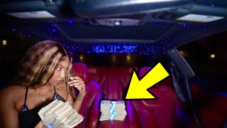 LEAVING $10,000 IN FRONT OF MY TINDER DATE TO SEE IF SHE TAKES IT!