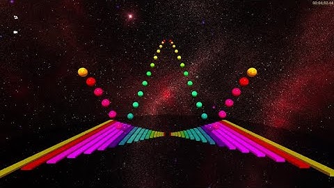 Space Ball Music - Polyrhythmic Harmony in G Major. 3D Pendulum Wave  #polyrhythm #pendulum #