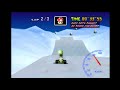 World Record on Frappe Snowland flap - 37"55* (NTSC: 31"23) - Mario Kart 64