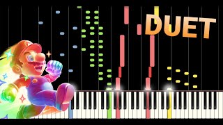 Super Mario Bros. - Starman Theme but it's an EPIC DUET - Piano Tutorial